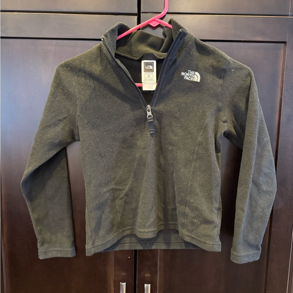 The North Face Kids' black  Half-Zip Fleece